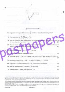CIE – 9709 PURE MATHEMATICS 1 PAPER 12 , MAY/JUNE 2016 – Question Paper